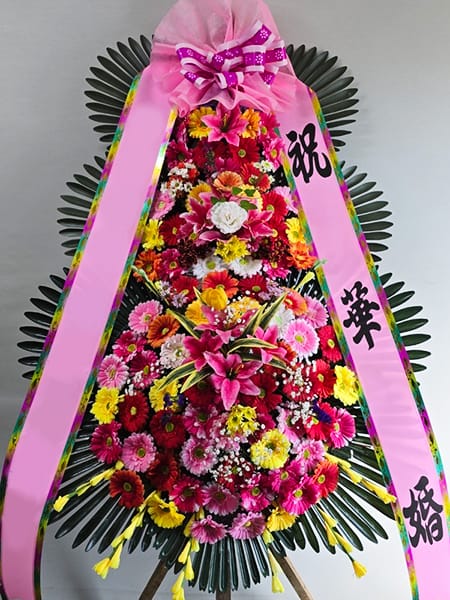 웨딩시그니처 가장 인기있는 3단화환 기본형