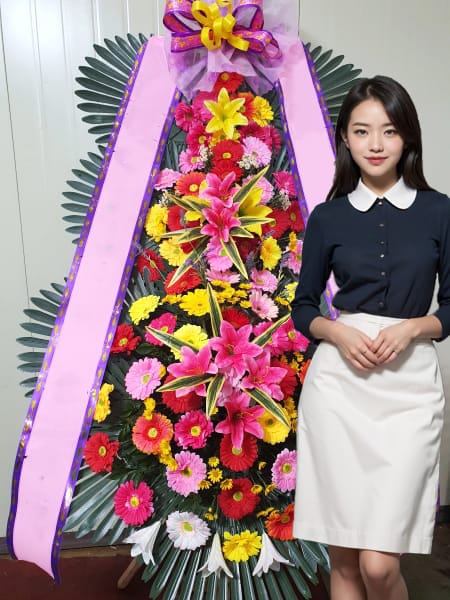 웨딩시그니처 3단화환 기본형