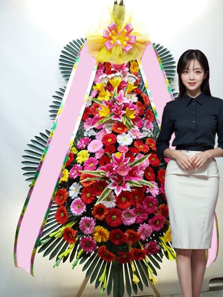 웨딩시그니처 3단화환 고급형